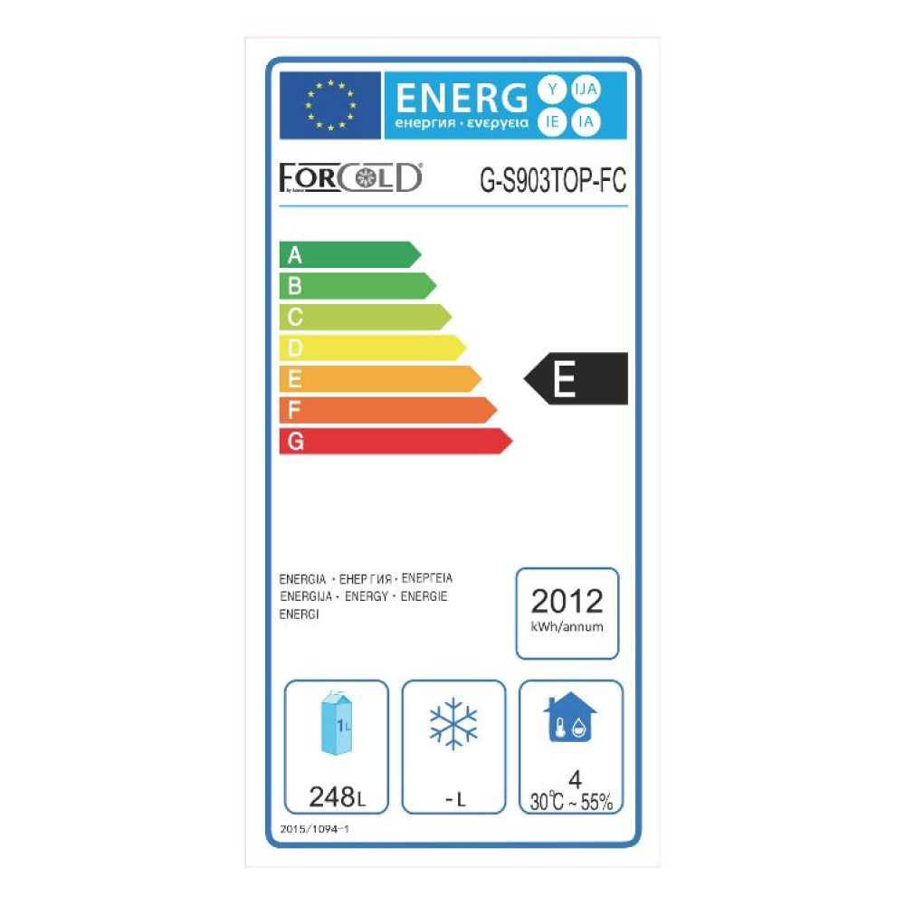 Стол холодильный 3-х дверный без борта Forcold G-S903TOP-FC