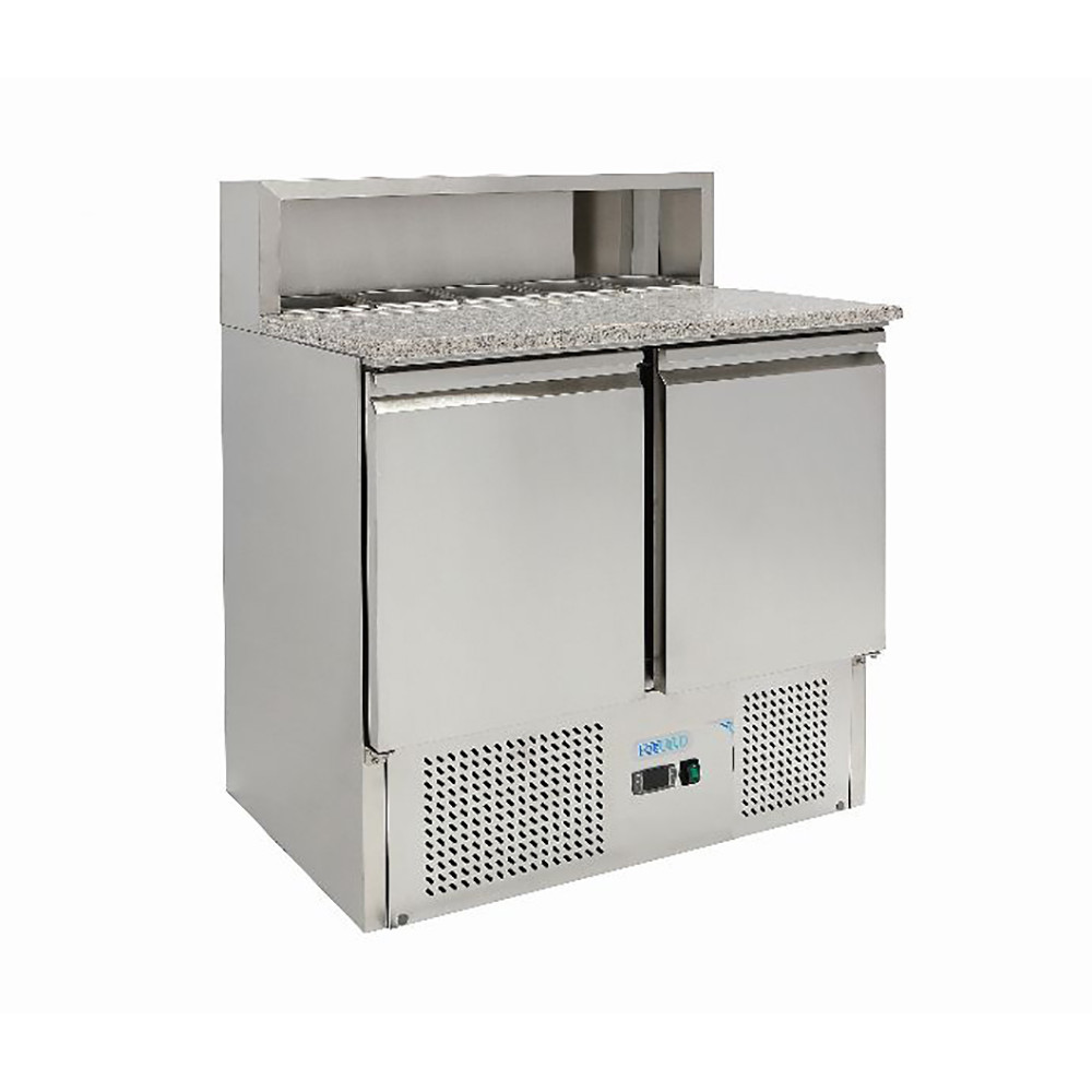 Стол для пиццы 2-х дверный с гранитной поверхностью Forcold G-PS900-FC
