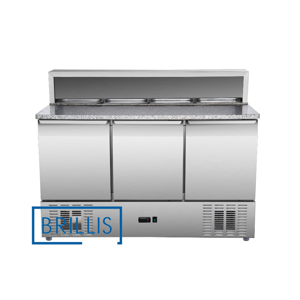 Стіл для піци холодильний тридверний BRILLIS PS903