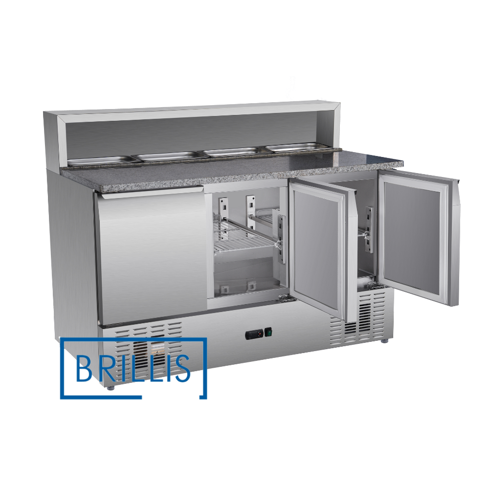Стіл для піци холодильний тридверний BRILLIS PS903