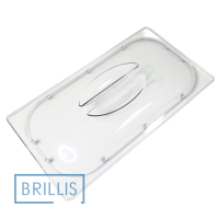 Кришка гастроємності BRILLIS із полікарбонату GN 1/3, прозора купольна