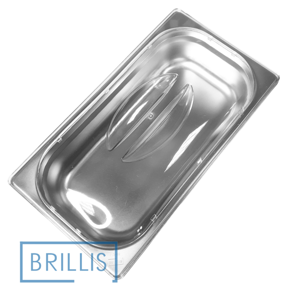 Кришка гастроємності BRILLIS із полікарбонату GN 1/3, прозора купольна
