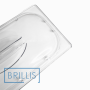 Кришка гастроємності BRILLIS з полікарбонату GN 1/3, прозора купольна