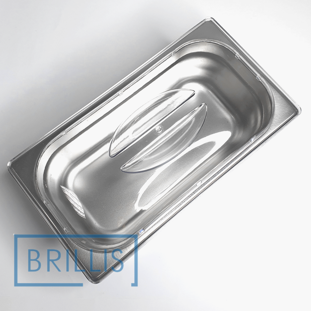 Кришка гастроємності BRILLIS з полікарбонату GN 1/3, прозора купольна