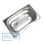 Кришка гастроємності BRILLIS з полікарбонату GN 1/4, прозора купольна