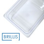 Гастроємність BRILLIS із полікарбонату GN 1/2-100 мм, прозора