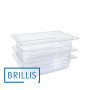 Гастроємність BRILLIS із полікарбонату GN 1/4-100 мм, прозора