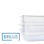 Гастроємність BRILLIS із полікарбонату GN 1/4-100 мм, прозора