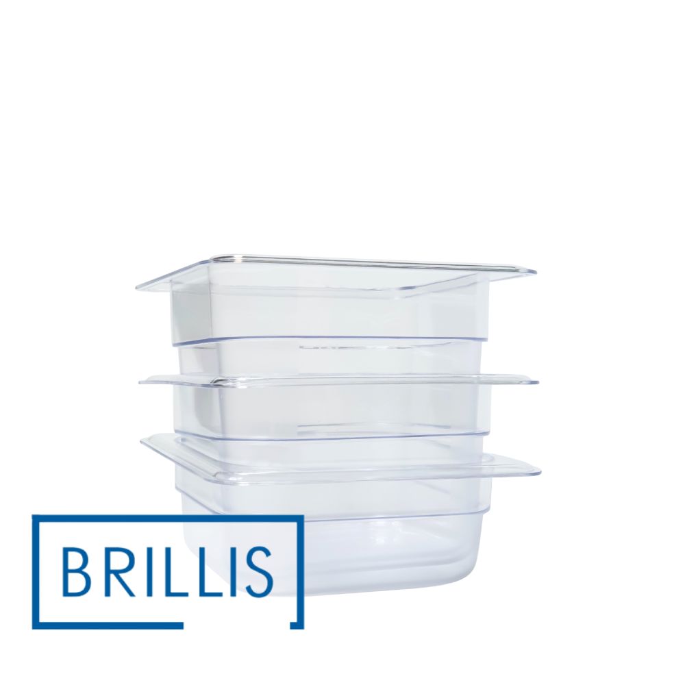 Гастроємність BRILLIS із полікарбонату GN 1/6-100 мм, прозора
