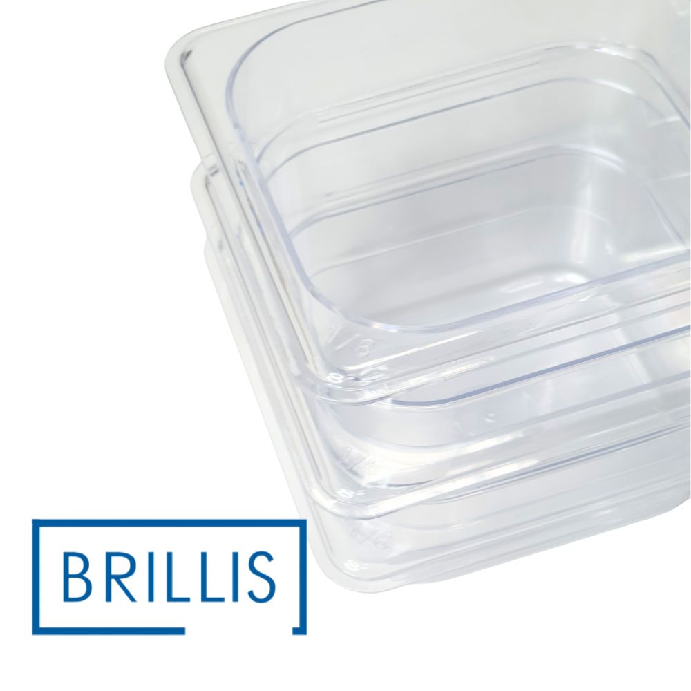 Гастроємність BRILLIS із полікарбонату GN 1/6-100 мм, прозора
