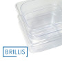 Гастроємність BRILLIS із полікарбонату GN 1/6-100 мм, прозора