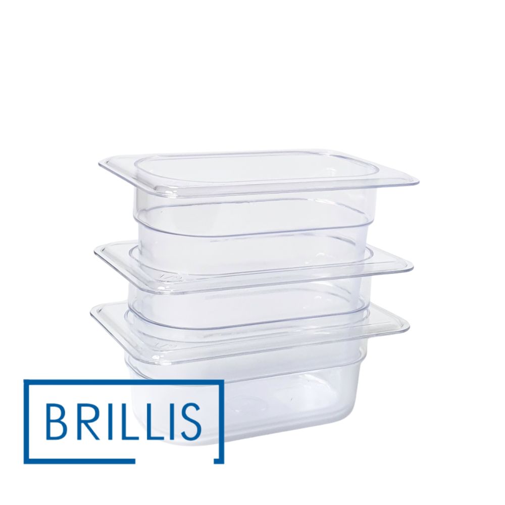 Гастроємність BRILLIS із полікарбонату GN 1/9-100 мм, прозора