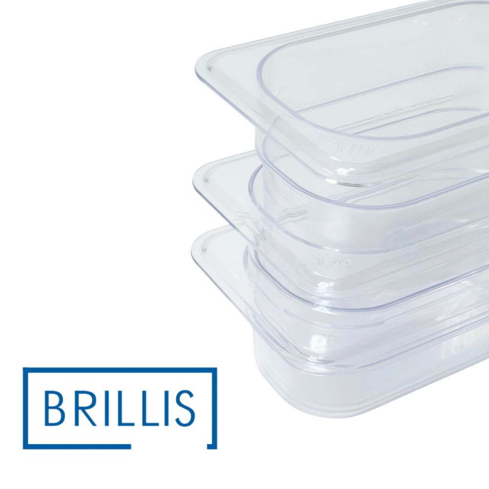 Гастроємність BRILLIS із полікарбонату GN 1/9-100 мм, прозора
