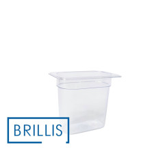 Гастроемкость BRILLIS из поликарбоната GN 1/9-150 мм, прозрачная