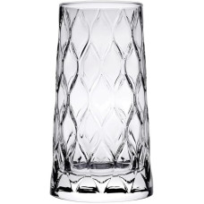 Набор 4 стеклянных стакана Pasabahce Leafy 345мл, высокие стаканы для напитков