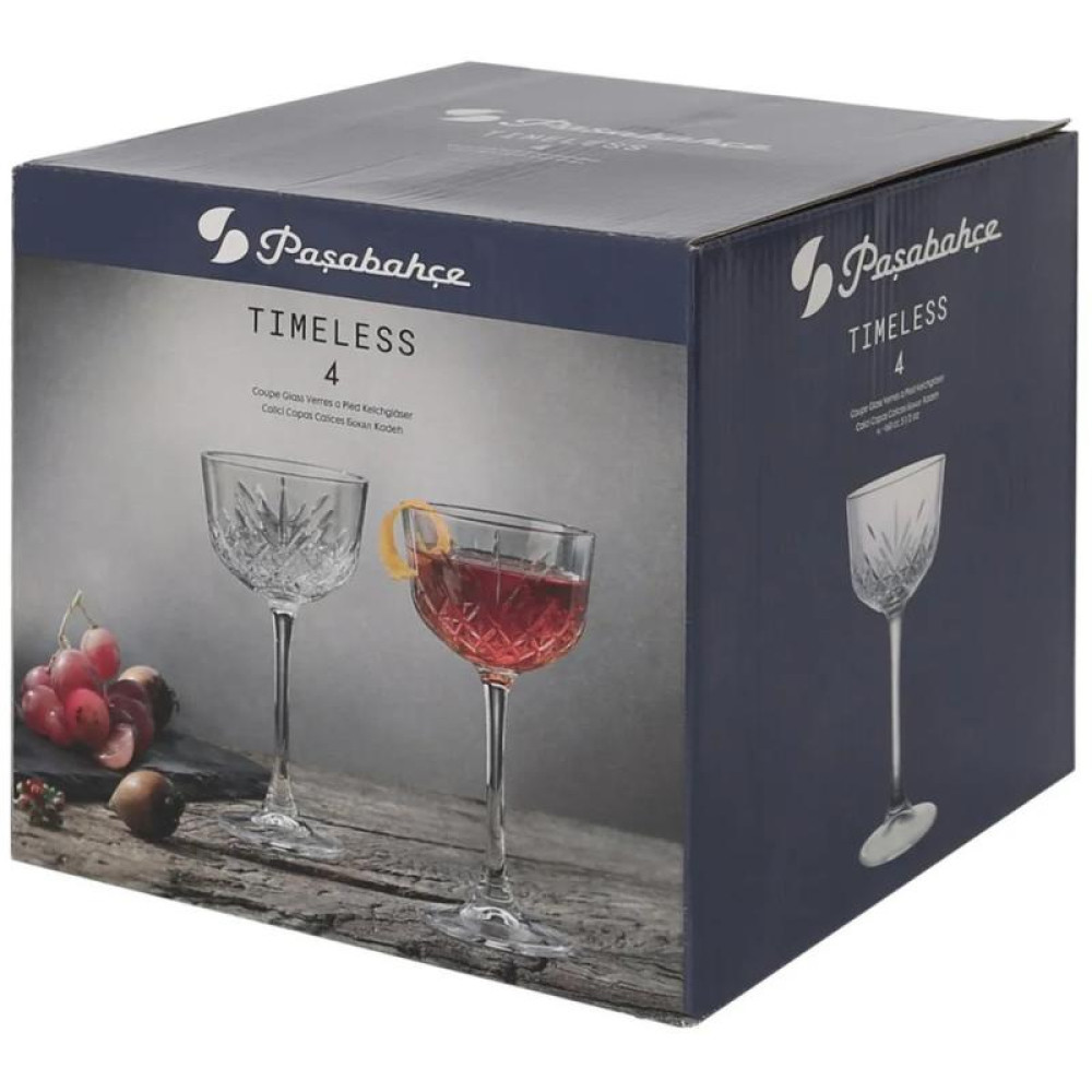 Набор 4 бокала Pasabahce Timeless 160мл коктейльные фужеры