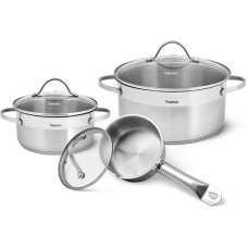 Набор кухонной посуды Fissman Evita 6 предметов, из нержавеющей стали