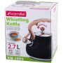 Чайник Kamille Whistling Kettle Black 2.7л из нержавеющей стали со свистком (черный)