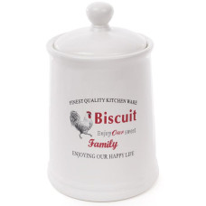 Банка керамическая "Тоскана" Family BISCUIT 1.75л для хранения сыпучих продуктов