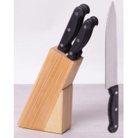 Набор кухонных ножей Kamille Iserlohn 5 ножей на деревянной подставке