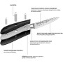 Нож овощной Fissman Hattori 10см hammered из нержавеющей стали