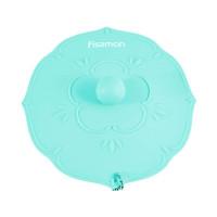 Крышка силиконовая для чашки Fissman "Цветок" Ø11.5см, голубая