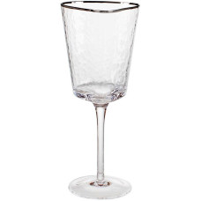Набор 4 фужера Monaco Ice бокалы для вина 400мл, стекло с серебряным кантом
