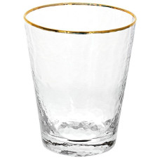 Набор 4 стакана Donna Ice 380мл, стекло с золотым кантом