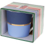 Кружка фарфоровая "Джайв" 390мл, синий с голубым, в подарочной упаковке