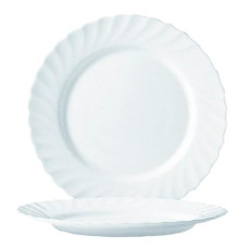 Десертная тарелка Luminarc Trianon White Ø19см, стеклокерамическая