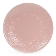 Набор 6 десертных тарелок Leeds Ceramics Ø21.5см, каменная керамика (розовые)