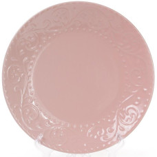 Набор 6 обеденных тарелок Leeds Ceramics Ø27.5см, каменная керамика (розовые)