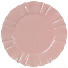 Набор 6 обеденных тарелок Leeds Ceramics SUN Ø26см, каменная керамика (розовые)