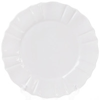 Набор 6 обеденных тарелок Leeds Ceramics SUN Ø26см, каменная керамика (белые)