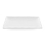 Набор 6 прямоугольных тарелок "White City Бамбук" 20х13см для суши (белый фарфор)