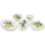 Набор 3 фарфоровые суповые тарелки "White Prince" 800мл (белый фарфор)