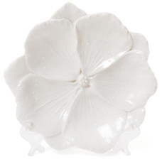 Набор 3 декоративных блюда "Белый Цветок" 18.6х18х3см, фарфор