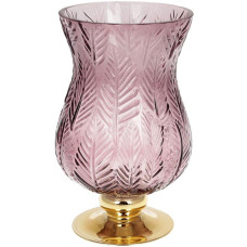 Ваза декоративная Ancient Glass Розалин 14х15х25см, фиолетовое стекло