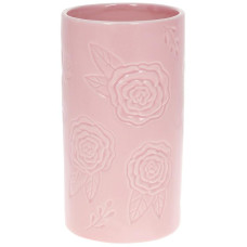 Ваза "Розовая Роза" 12.1х12х21.9см керамическая розовая