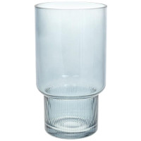 Ваза декоративная Ancient Glass "Фуджи" 25.5х14см, стекло, светло-голубой