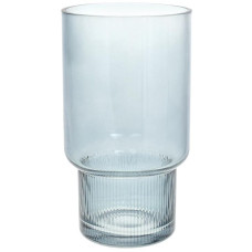Ваза декоративная Ancient Glass "Фуджи" 25.5х14см, стекло, светло-голубой
