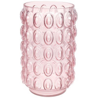 Ваза декоративная Ancient Glass "Bubbles" 30х19см, стекло, розовый