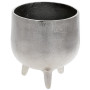 Декоративное кашпо "Evian" на ножках 18х19см, металл, серебро