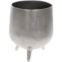 Декоративное кашпо "Evian" на ножках 21х25см, металл, серебро