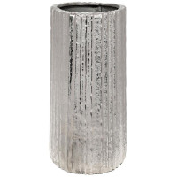 Декоративная ваза "Estet" 22х40см, металл, серебро