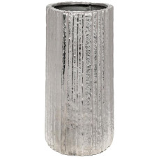 Декоративная ваза "Estet" 22х40см, металл, серебро
