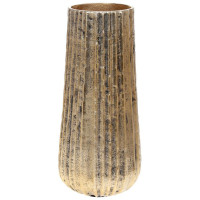 Декоративная ваза "Estet" 15х33см, металл, золото антик
