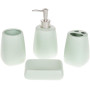 Набор аксессуаров "Mint" для ванной комнаты: дозатор, подставка для зубных щеток, стакан, мыльница