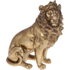 Декоративная статуэтка "Царь Зверей" 23.2х12х27см, полистоун, золото