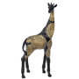 Декоративная фигура "Жираф" 19х9.5х41см полистоун, черный с золотом